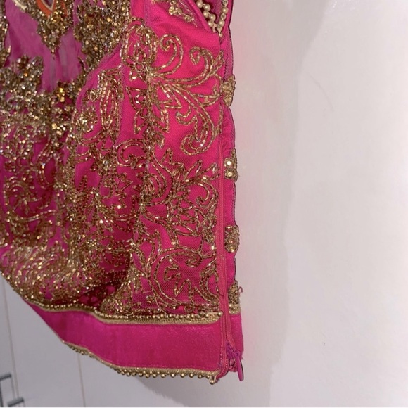 Pink and orange Lehenga - Picture 10 of 11